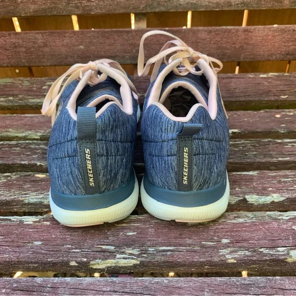 Skechers Womens Flex Appeal 2.0 | Size 11 |  Navy / Pink - Picture 5 of 9